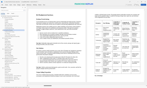 mr rekey franchise business plan 2
