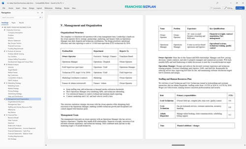 mr rekey franchise business plan 5