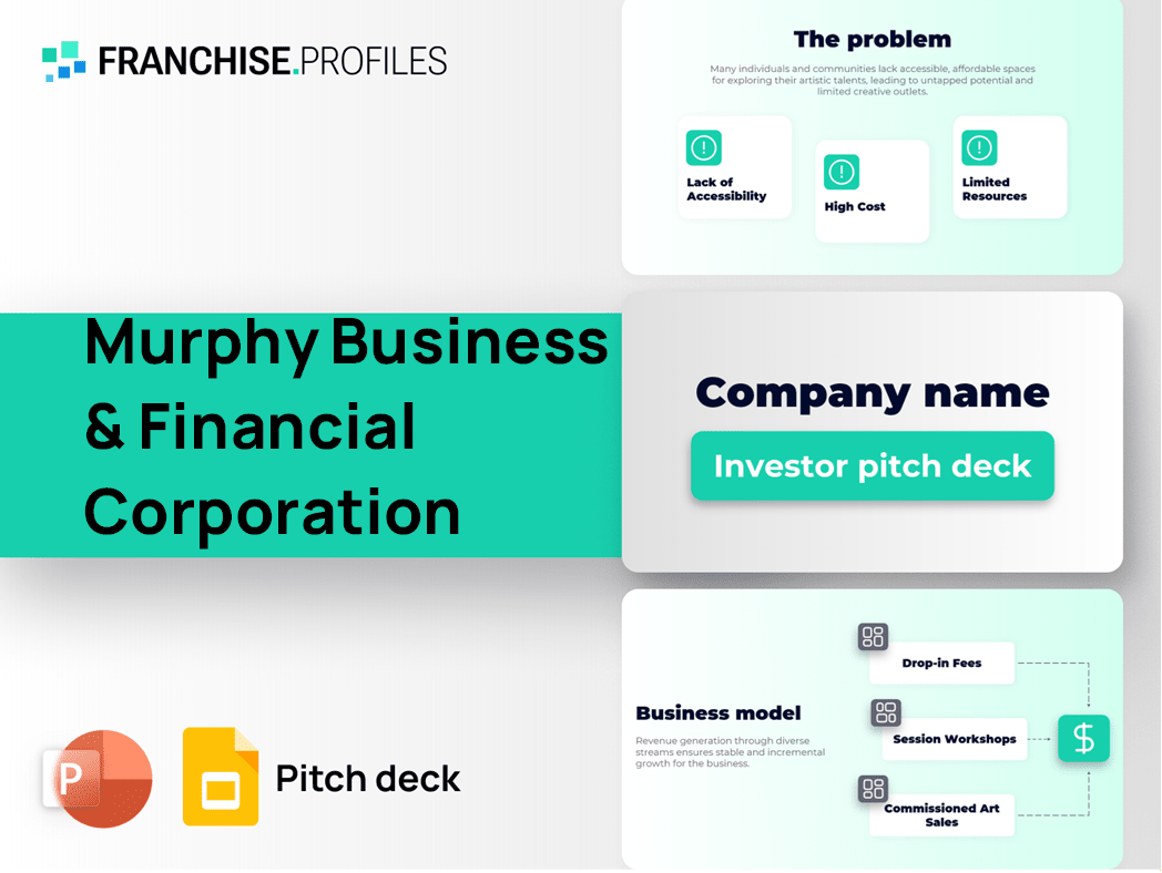 Murphy Business & Financial Corporation Franchise Pitch Deck Template