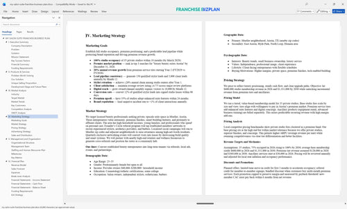 my salon suite franchise business plan 4