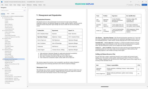naturalawn of america franchise business plan 5