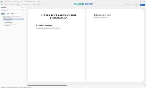 nekter juice bar franchise business plan 2
