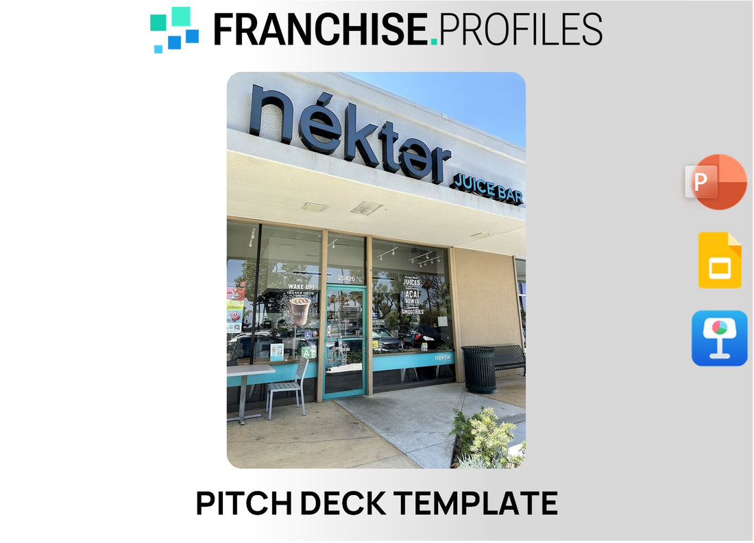 Nekter Juice Bar Franchise Pitch Deck Template