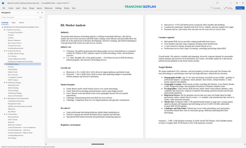 network in action franchise business plan 3