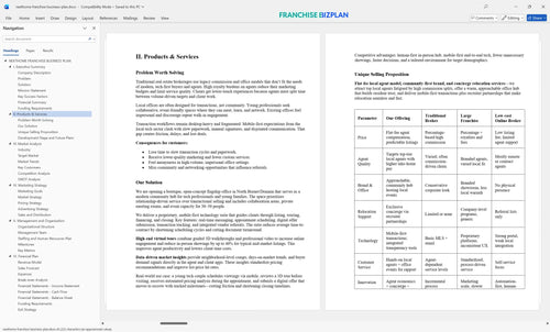 nexthome franchise business plan 2