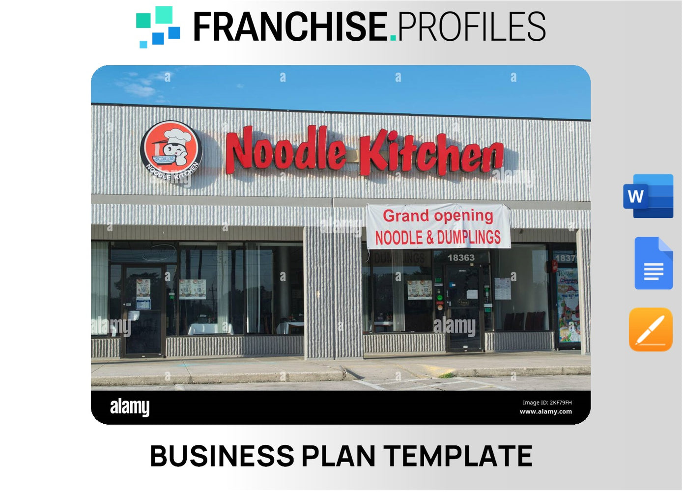 Noodles & Company Franchise Business Plan Template