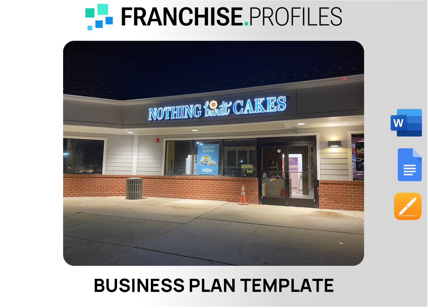 Nothing Bundt Cakes Franchise Business Plan Template