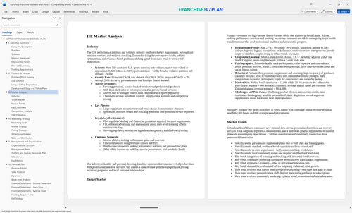 nutrishop franchise business plan 3