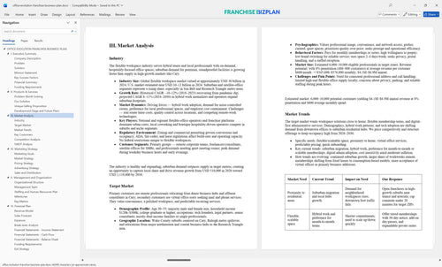 office evolution franchise business plan 3
