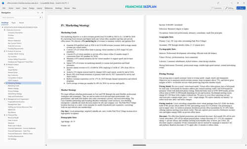 office evolution franchise business plan 4