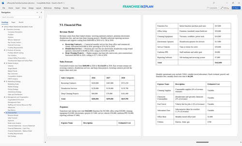 office pride franchise business plan 6