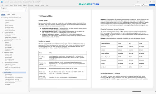 openworks franchise business plan 6