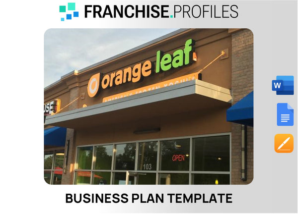 Orange Leaf Frozen Yogurt Franchise Business Plan Template