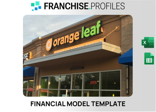 Orange Leaf Frozen Yogurt Franchise Financial Model Template