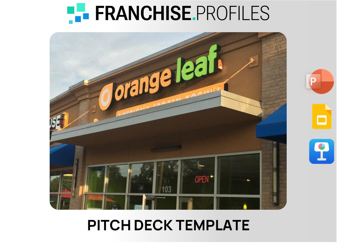 Orange Leaf Frozen Yogurt Franchise Pitch Deck Template