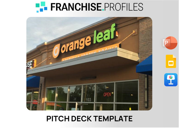 Orange Leaf Frozen Yogurt Franchise Pitch Deck Template
