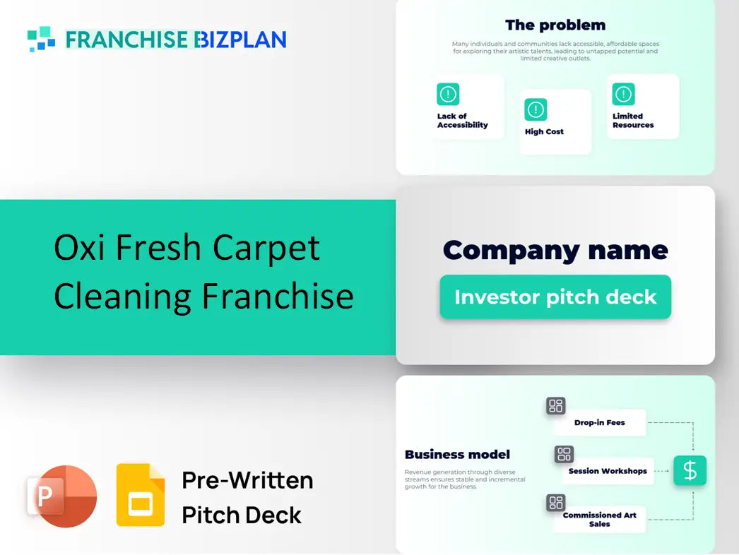 Oxi Fresh Carpet Cleaning Franchise Investment Pitch Deck 2026