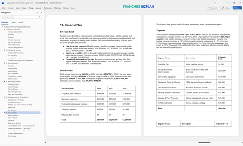paclease franchise business plan 6