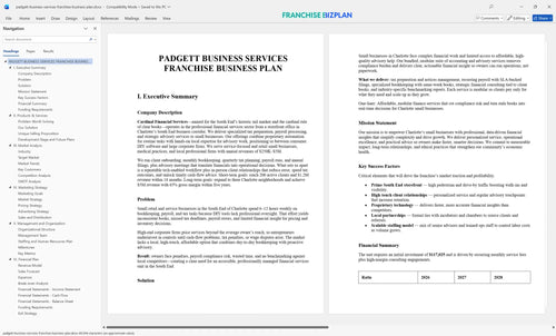padgett business services franchise business plan 1