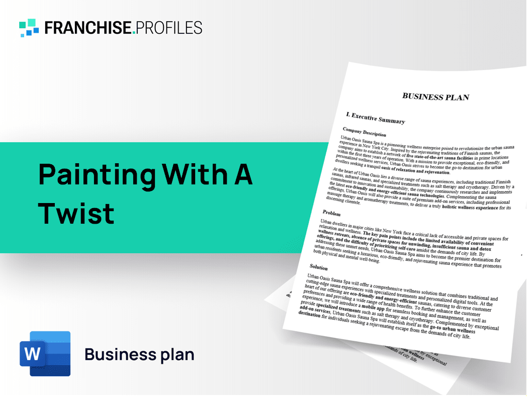 Painting With A Twist Franchise Business Plan Template