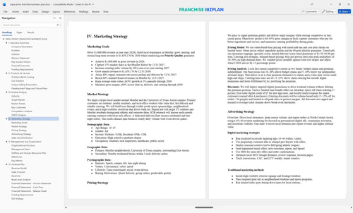 papa johns franchise business plan 4