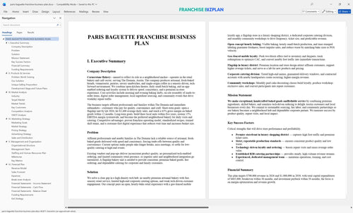 paris baguette franchise business plan 1