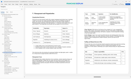 patchmaster franchise business plan 5