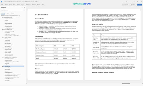 patchmaster franchise business plan 6