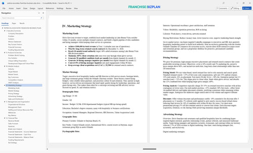 patrice associates franchise business plan 4