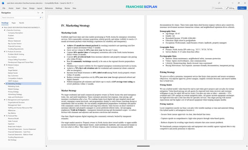paul davis restoration franchise business plan 4