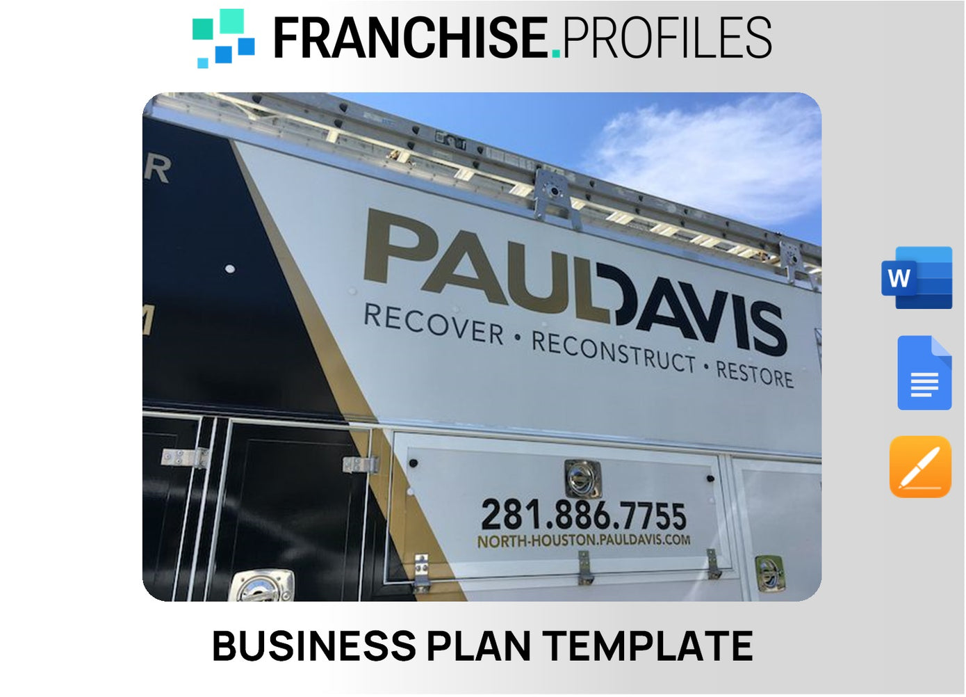 Paul Davis Restoration Franchise Business Plan Template