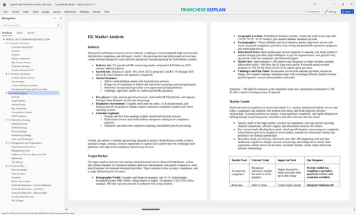 payroll vault franchise business plan 3
