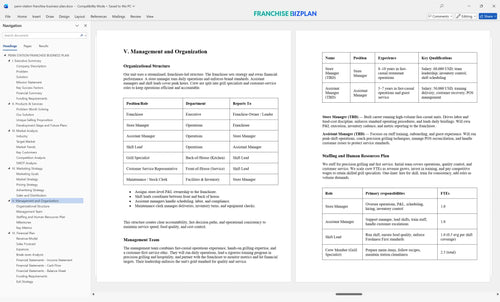 penn station franchise business plan 5