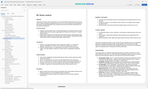 phenix salon suites franchise business plan 3