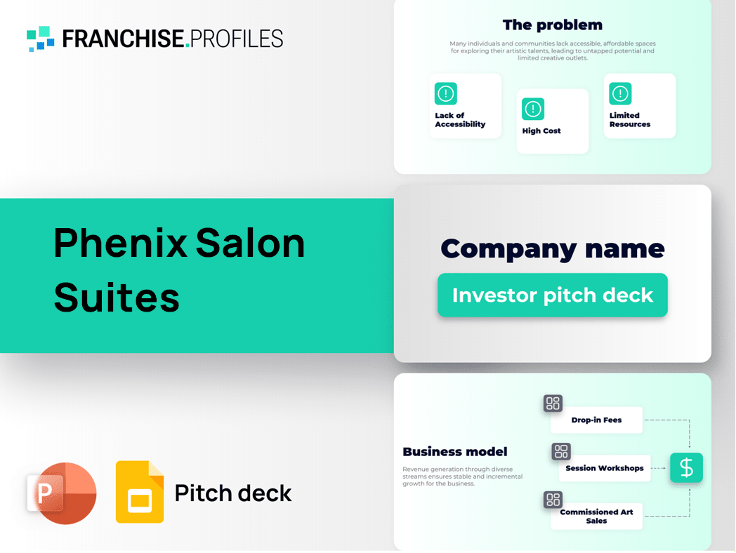 Phenix Salon Suites Franchise Pitch Deck Template