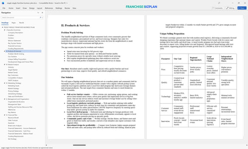 piggly wiggly franchise business plan 2
