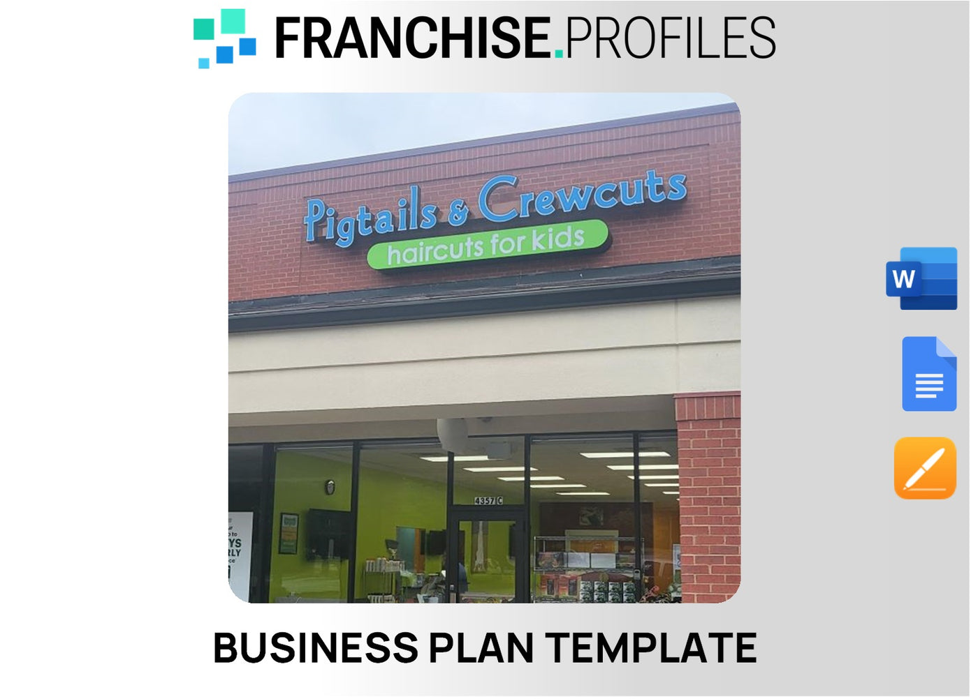 Pigtails & Crewcuts Franchise Business Plan Template