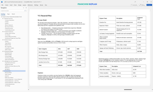 pillar to post franchise business plan 6