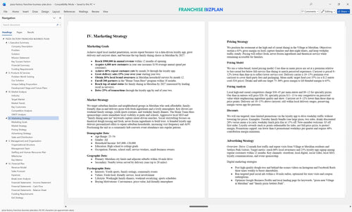pizza factory franchise business plan 4