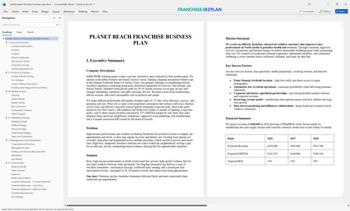 planet beach franchise business plan 1