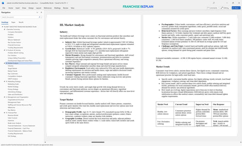 planet smoothie franchise business plan 3