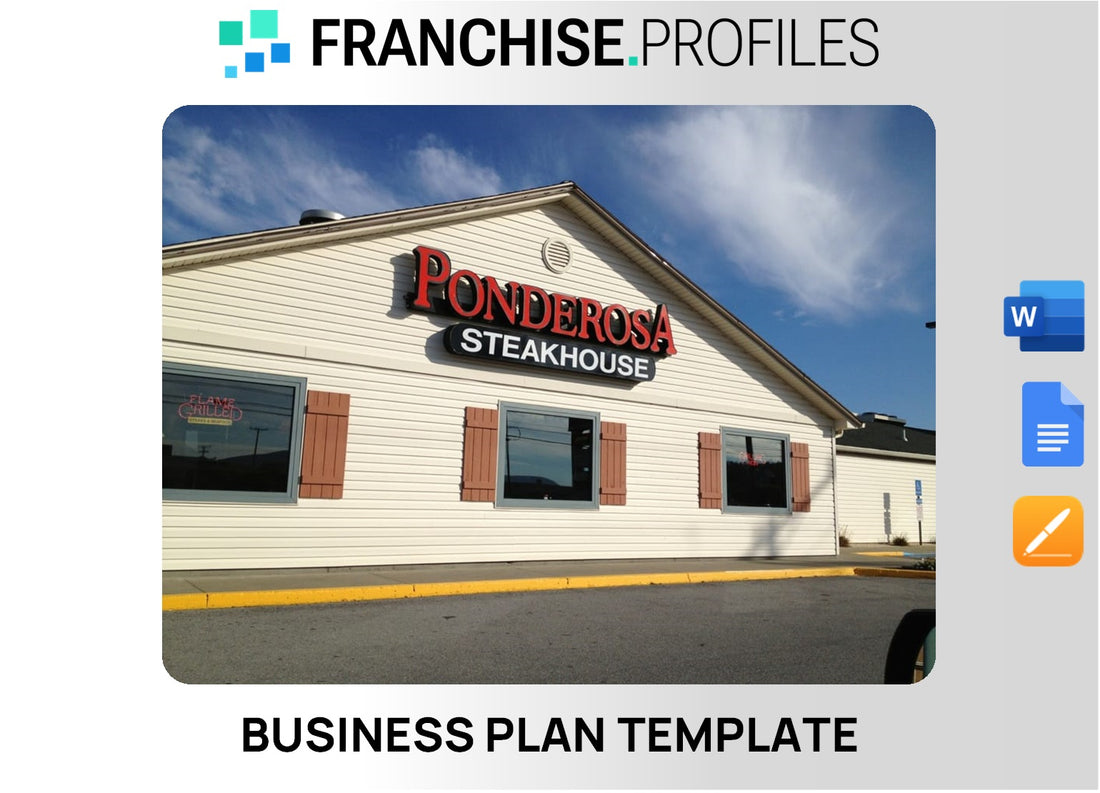 Ponderosa Steakhouse Franchise Business Plan Template