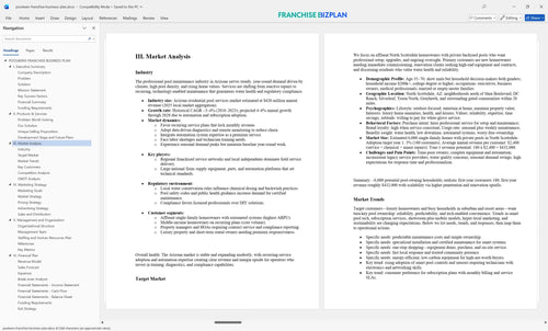 poolwerx franchise business plan 3