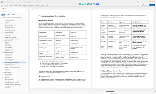 port of subs franchise business plan 5