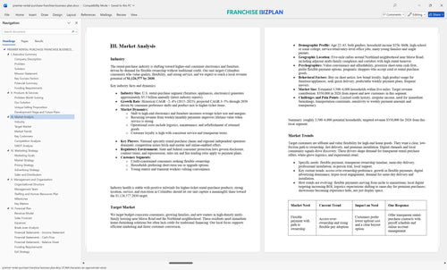 premier rental purchase franchise business plan 3