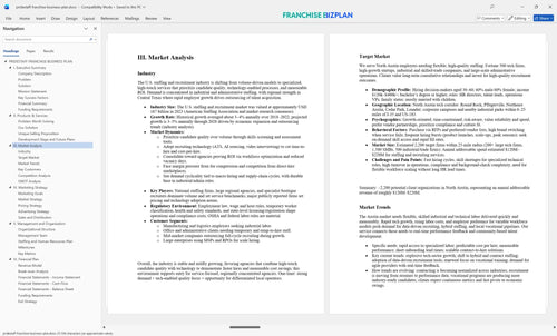 pridestaff franchise business plan 3