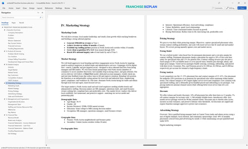 pridestaff franchise business plan 4