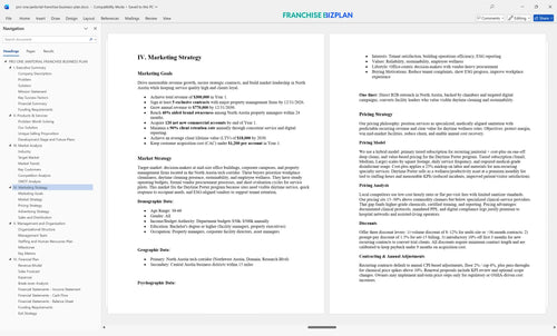 pro one janitorial franchise business plan 4
