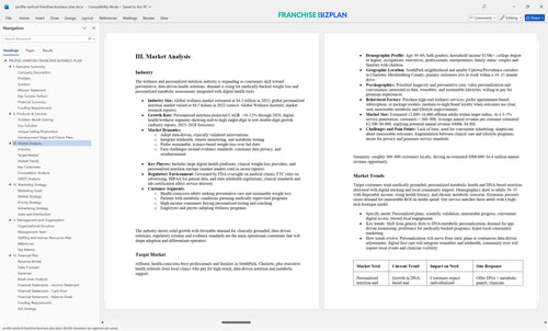 profile sanford franchise business plan 3