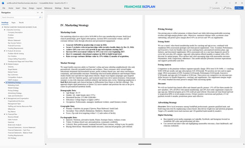 profile sanford franchise business plan 4